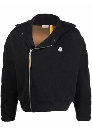 Palm Angels x Moncler side zip fastening padded jacket - Black