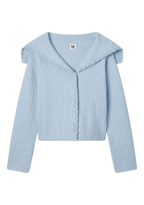 b+ab button-fastening cardigan - Blue