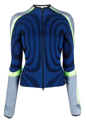 Paolina Russo Vortex knit jacket - Blue