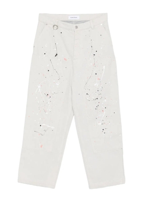 Études Studio paint-splatter carpenter jeans - Neutrals