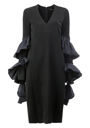 Ellery ruffle panel dress - Black