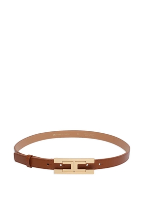Elisabetta Franchi logo-buckle belt - Brown