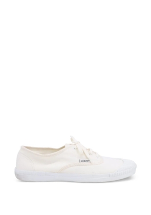 Saint Laurent Pre-Owned Wes lace-up sneakers - White