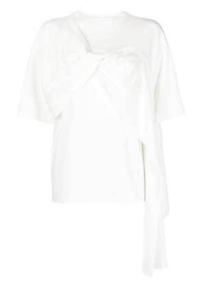 Goen.J twist-detail cotton T-Shirt - White