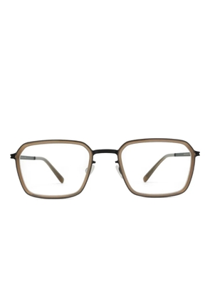 Mykita geometric-frame glasses - Brown
