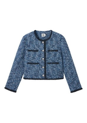 b+ab buttoned tweed jacket - Blue
