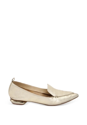 Nicholas Kirkwood Beya pointed-toe loafers - Gold