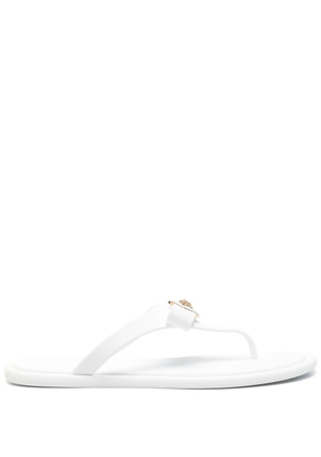 Versace Gianni Ribbon flip flops - White