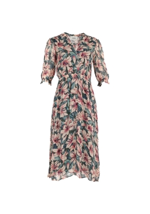 Ba&Sh floral-print three-quarter-sleeve dress - Pink
