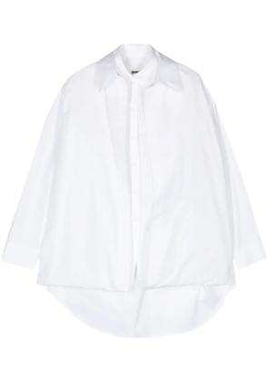 Jil Sander layered cotton shirt - White