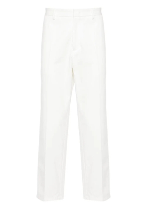 Jil Sander gabardine tapered trousers - White