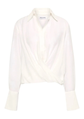 Rebecca Vallance Noor wrap collared blouse - White
