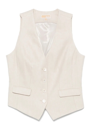 Michael Michael Kors slub-texture waistcoat - Neutrals