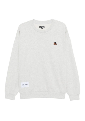 izzue logo-embroidered sweatshirt - Grey
