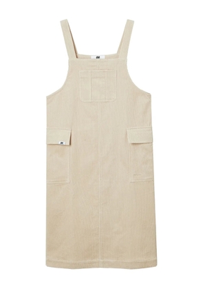 CHOCOOLATE flap-pocket corduroy midi dress - Neutrals