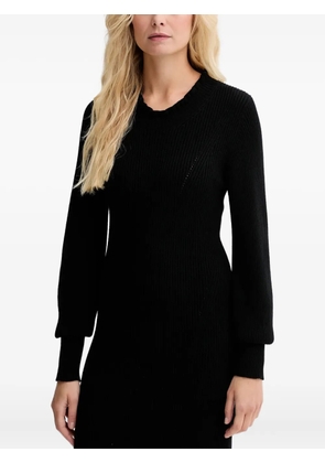 TWINSET long-sleeved ribbed dress - Black