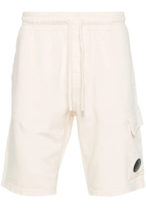 C.P. Company Lens-detail cotton cargo shorts - Neutrals