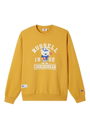CHOCOOLATE crew-neck graphic-print sweatshirt - Yellow