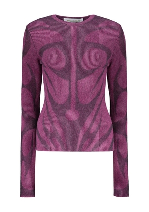 Paolina Russo virgin wool sweater - Purple