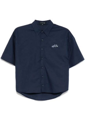 SPORT b. by agnès b. logo-embroidered shirt - Blue