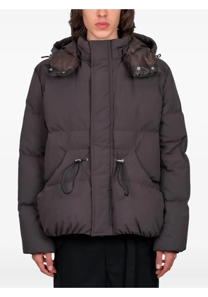 sacai hooded puffer jacket - Grey