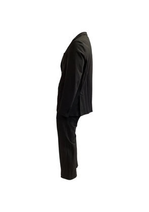 Valentino Garavani Pre-Owned pleated notched-lapel suit - Black