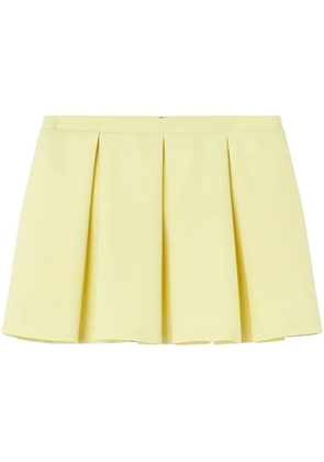 Versace pleated wool mini skirt - Yellow