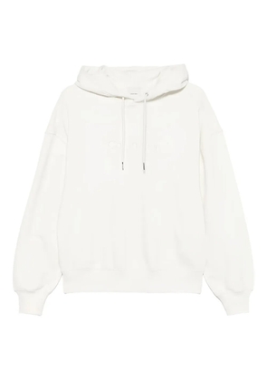 Calvin Klein logo-embroidered hoodie - White