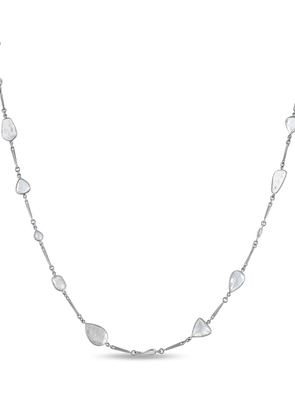 LB Exclusive platinum diamond embellished necklace - Silver