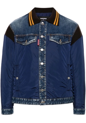 DSQUARED2 panelled bomber jacket - Blue