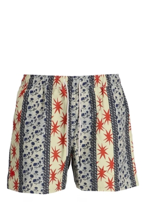 OAS Company Karma geometric-print swim shorts - Blue
