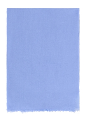 Malo frayed scarf - Blue
