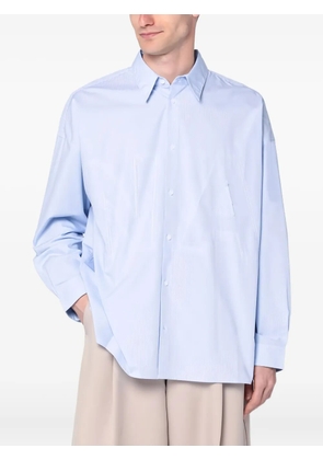 NEW AMSTERDAM logo-embroidered shirt - Blue