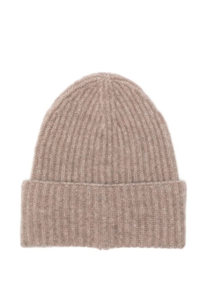 Roberto Collina ribbed beanie - Neutrals