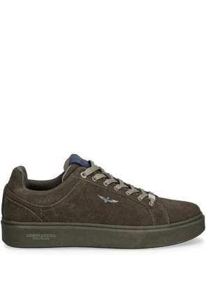 Aeronautica Militare appliqué lace-up sneakers - Green
