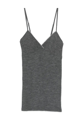 Forte Forte lace-trim top - Grey