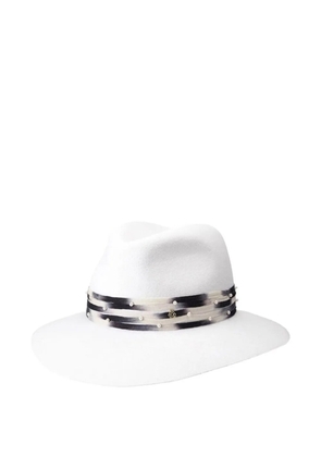 Maison Michel pearl-embellished hat - White