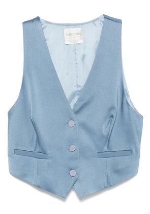 Forte Forte button-fastening sleeveless vest - Blue