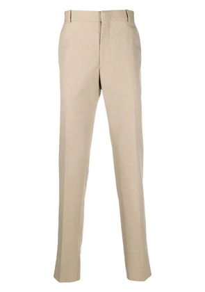Alexander McQueen tapered mid-rise tailored trousers - Neutrals