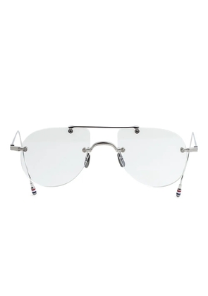 Thom Browne Eyewear round-frame glasses - Silver