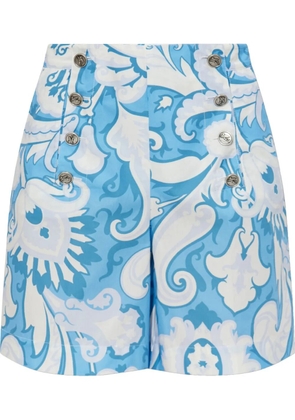 ETRO paisley-print shorts - Blue