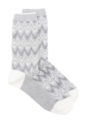 Missoni zig zag-pattern socks - Grey