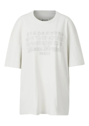 Maison Margiela numbers-embroidered T-shirt - White