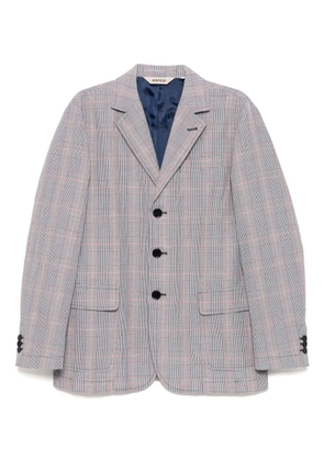 ASPESI Glen-plaid blazer - Blue