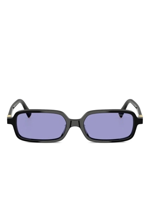 Miu Miu Eyewear logo-lettering sunglasses - Black