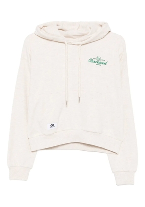 CHOCOOLATE logo-embroidered hoodie - Neutrals