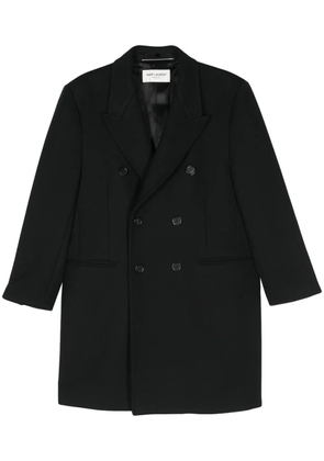 Saint Laurent wool coat - Black