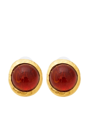 Kenneth Jay Lane topaz-embellished earrings - Gold