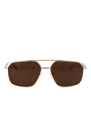 Alexander McQueen Eyewear square frame sunglasses - Gold