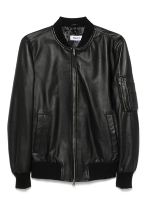 ERALDO leather bomber jacket - Black